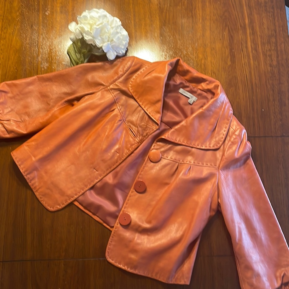 Classiques Entier 3/4 sleeve, leather jacket